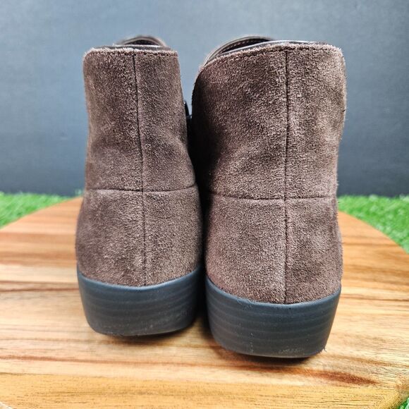 FitFlop Womens Supermod Bootie Suede Leather Ankle Boot Shoes Chocolate Size 10 - Picture 3 of 11